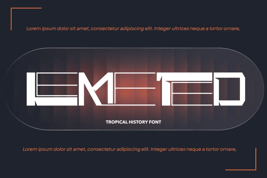 Tropical History Demo Font preview 6