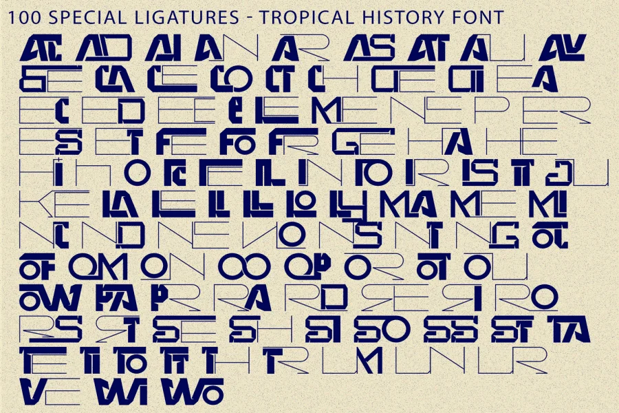 Tropical History Demo Font preview 8