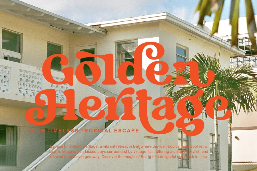 Tropical Magic Font preview 3