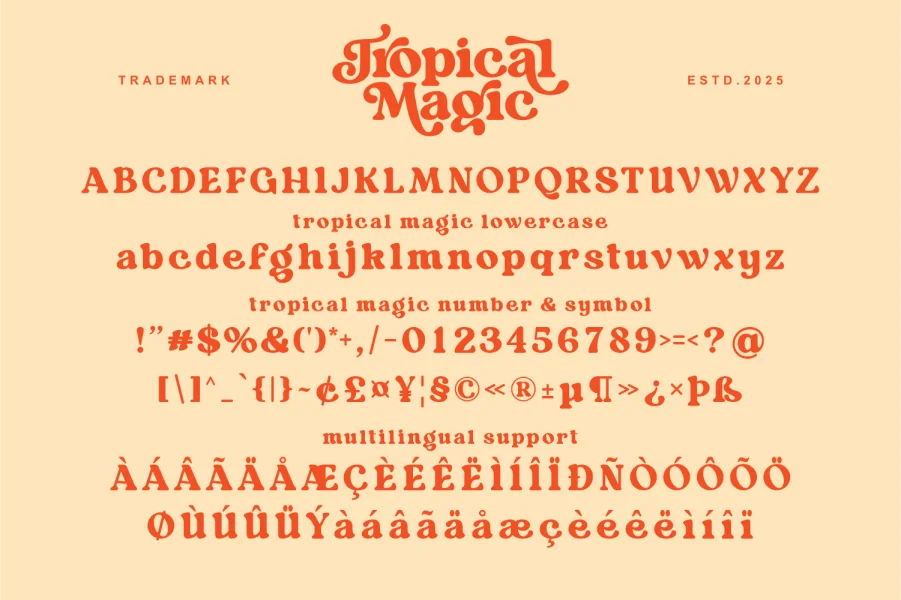 Tropical Magic Font preview 7
