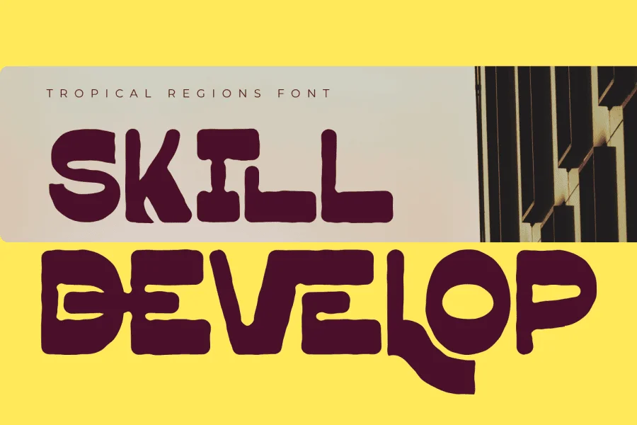 TROPICAL REGIONS DEMO Font preview 5
