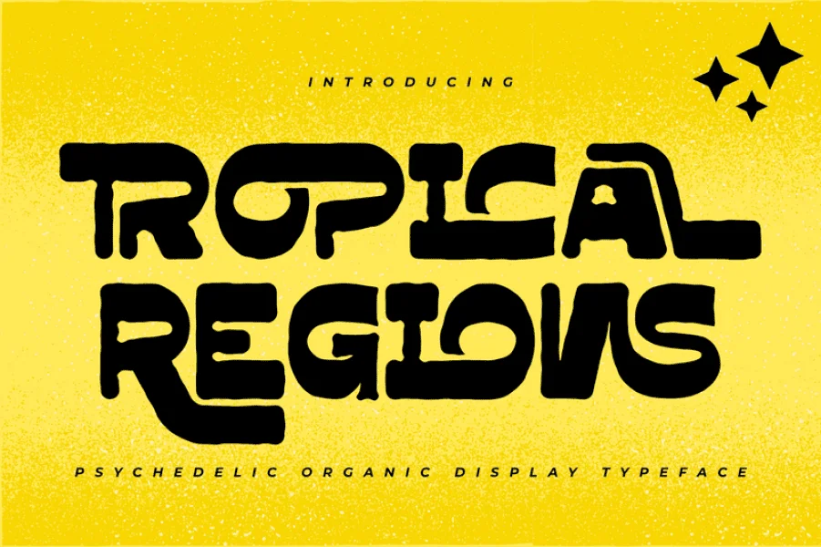 TROPICAL REGIONS DEMO Font preview 9