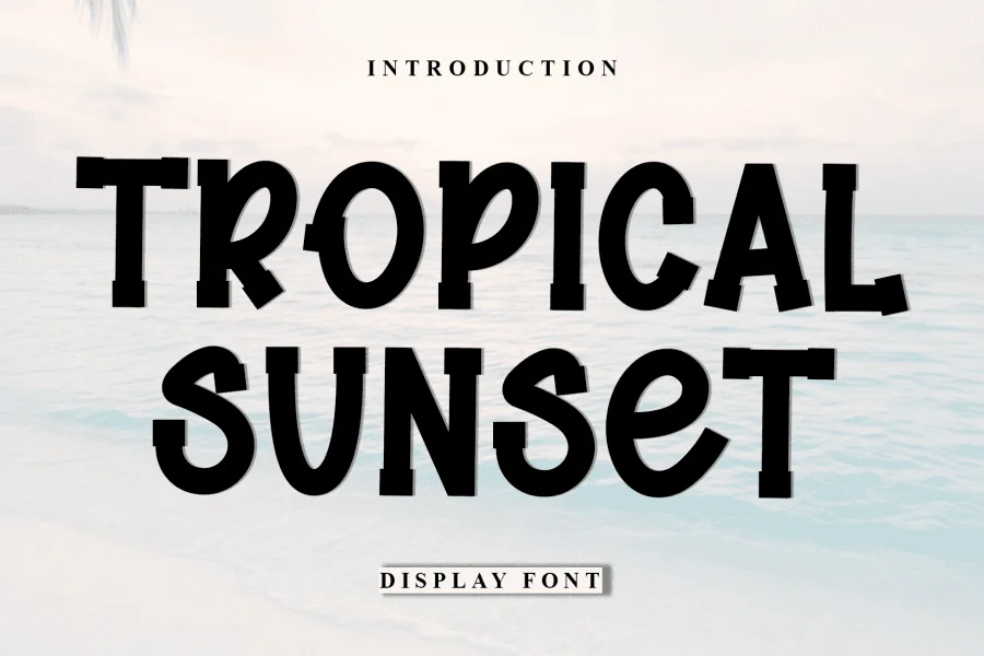 Tropical Sunset Font