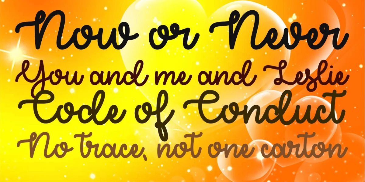 Try Happiness Demo Font preview 2