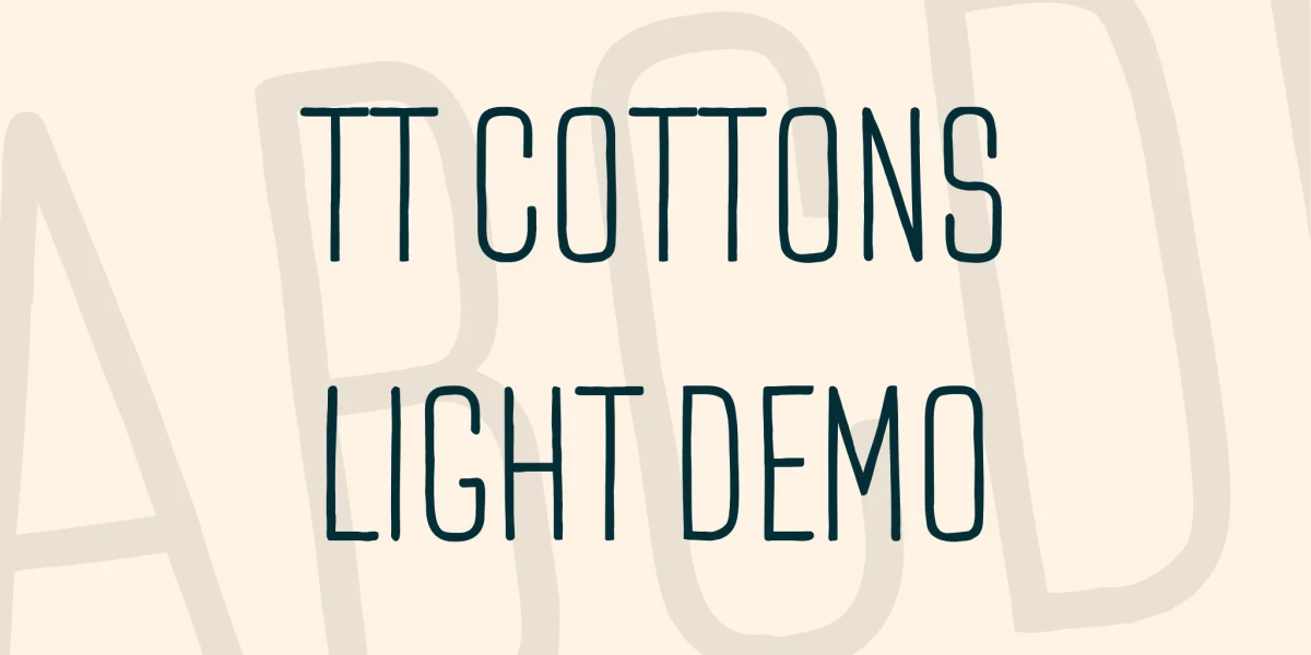 TT Cottons Light DEMO Font