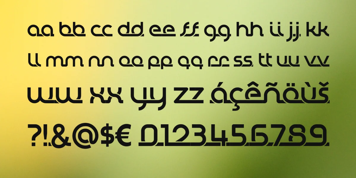 Tually Demo Font preview 3