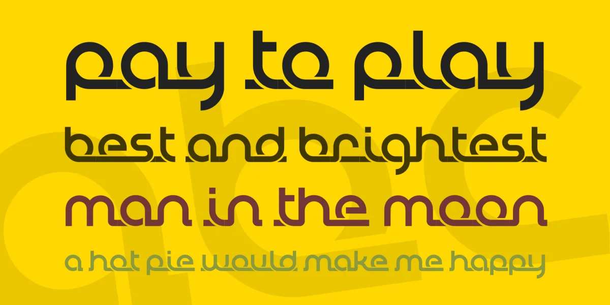 Tually Demo Font preview 4