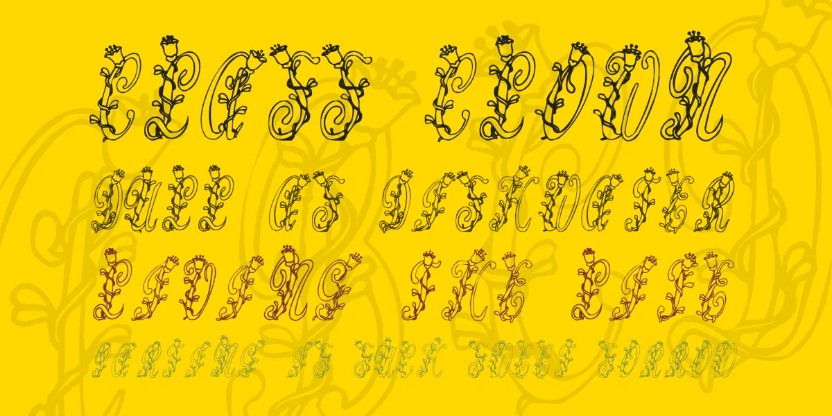 Tulips Font preview 2