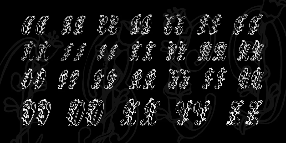 Tulips Font preview 3