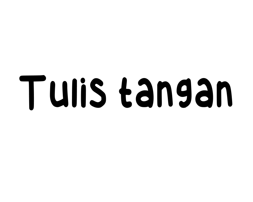 Tulis Tangan Font preview 2