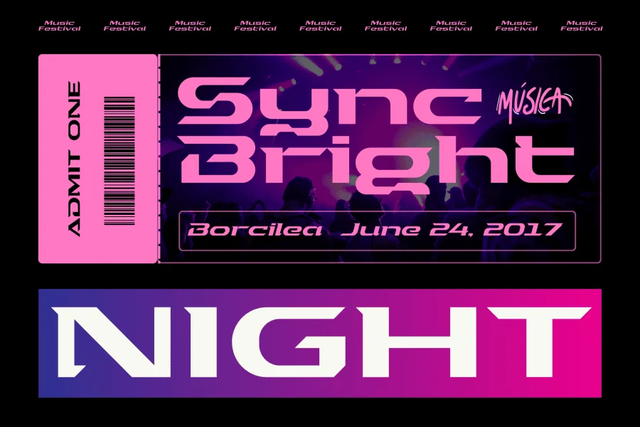Turbo Driver Font preview 10