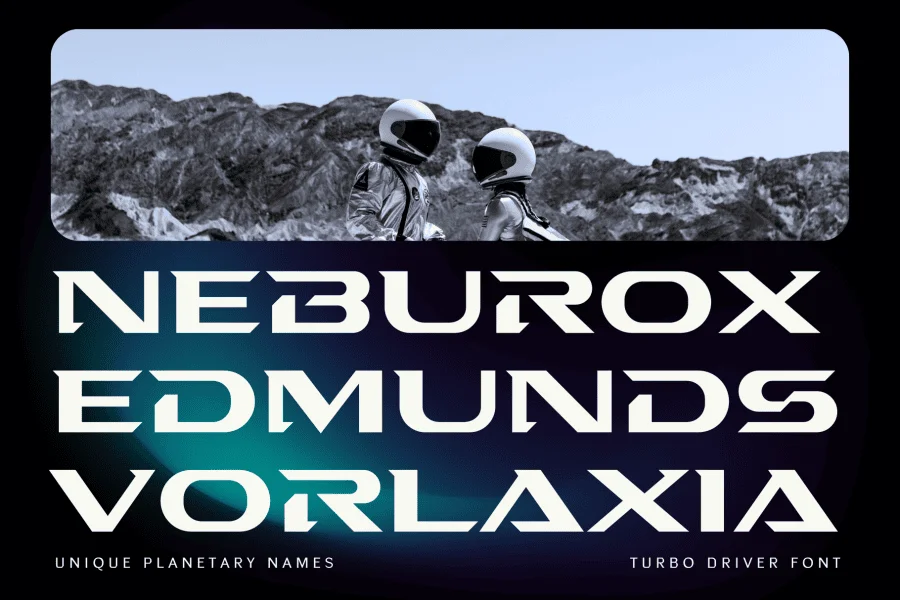 Turbo Driver Font preview 4