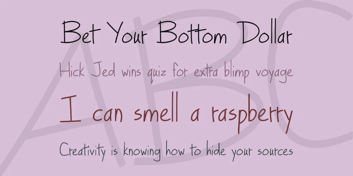 Turkeyface Font preview 3