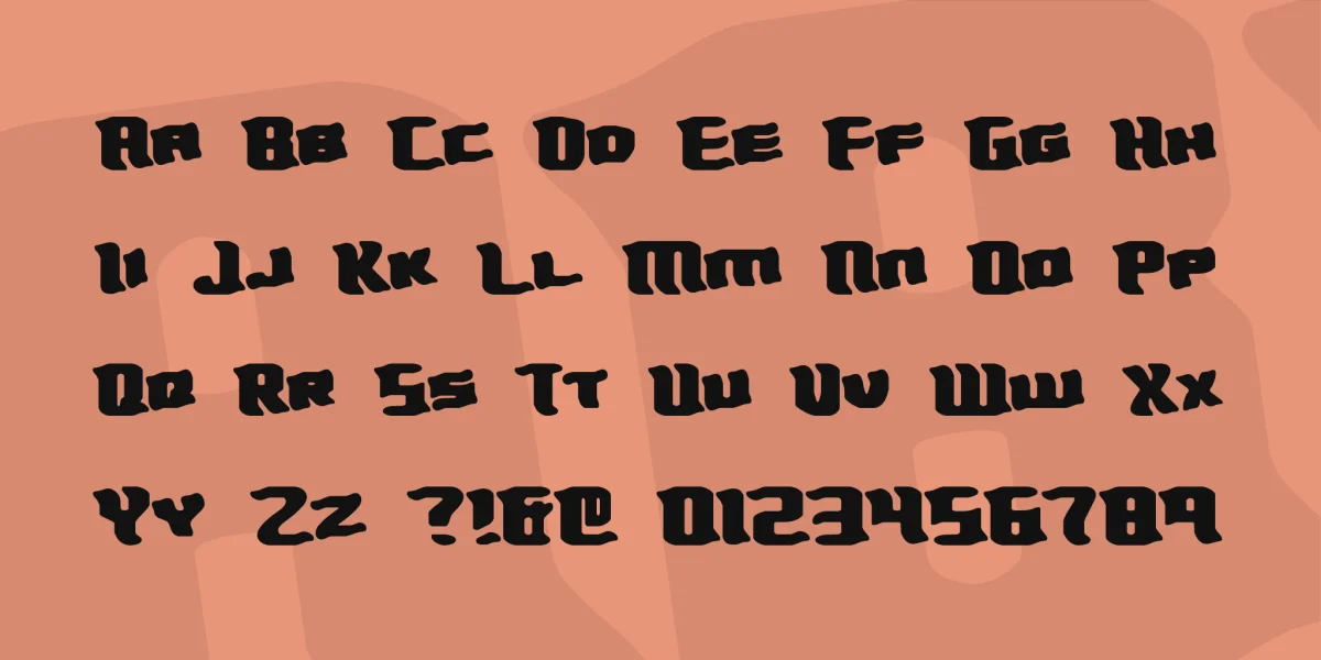Turmoil Font preview 2