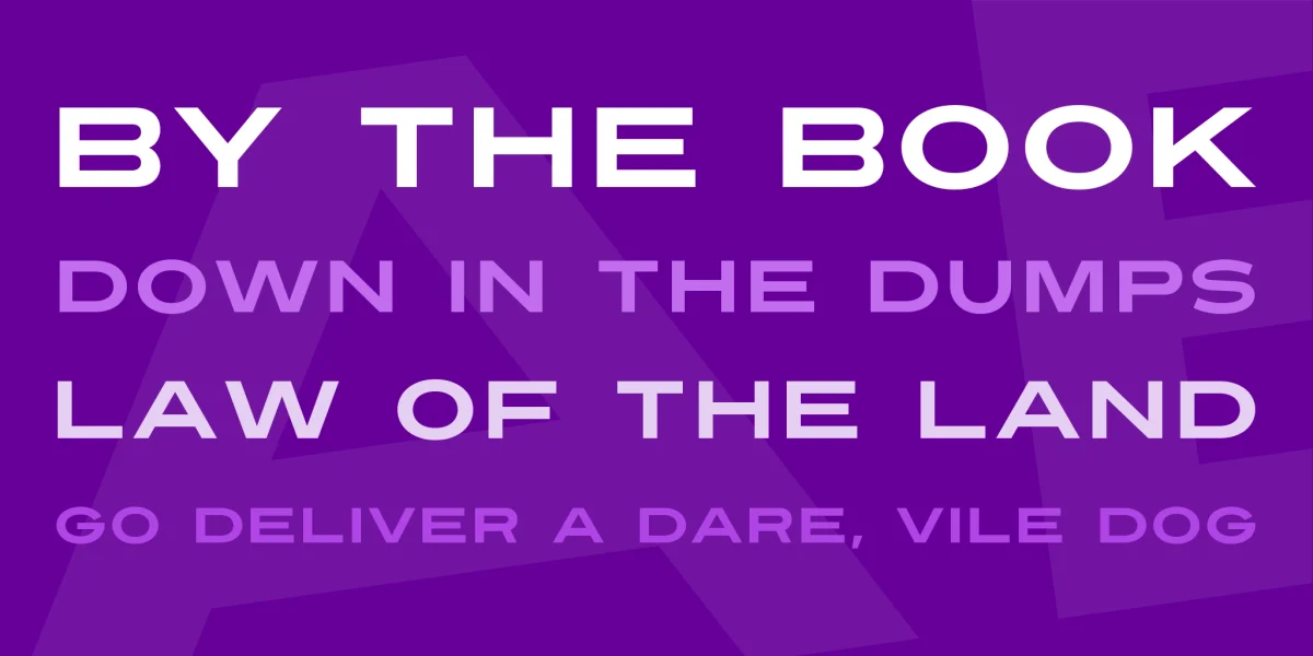 Turnpike Font preview 2