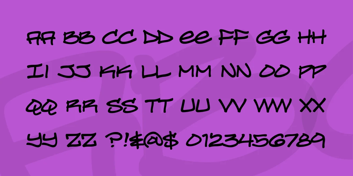 Turntablz BB Font Family preview 4