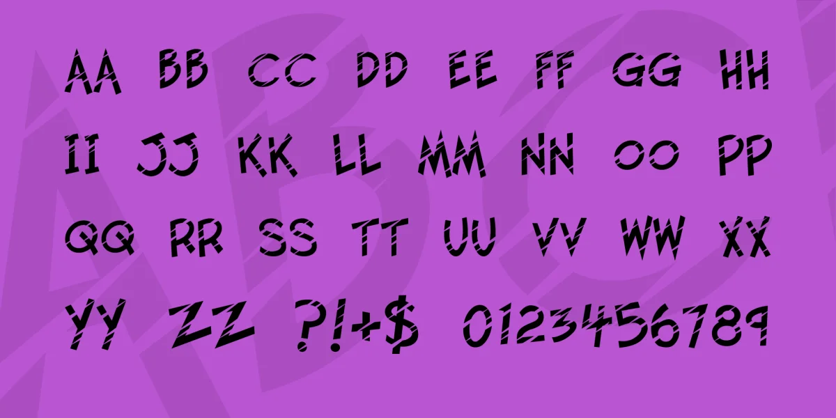 Twelve Ton Sushi Font preview 3