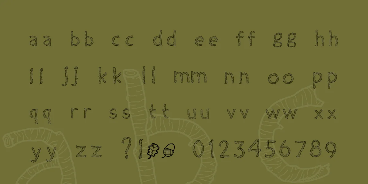 Twiggy Font preview 3