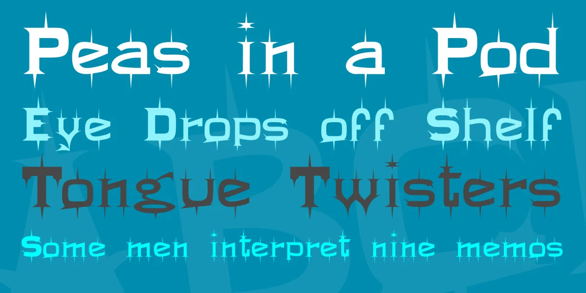 Twikling Font preview 2