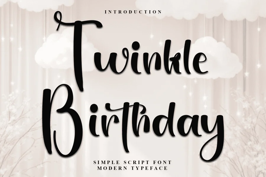 Twinkle Birthday Font