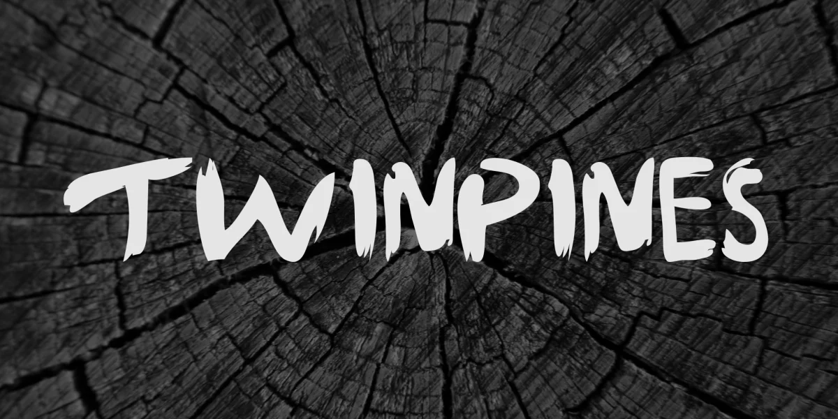 TWINPINES Font preview 2