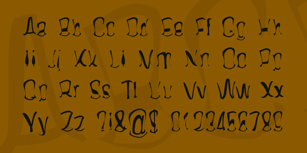Twisterd Font preview 2
