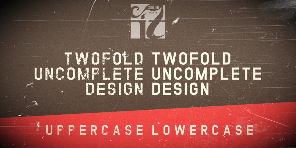 TWOFOLD uncomplete DeSigN Font