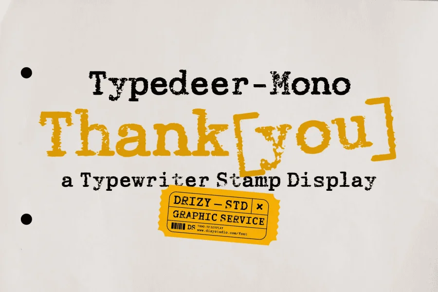 Typedeer Mono Font preview 10