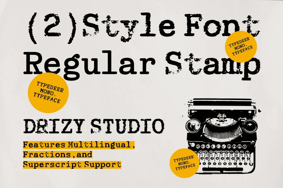 Typedeer Mono Font preview 2