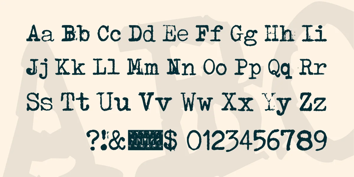 Typenoksidi Font preview 3