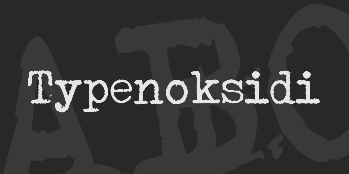 Typenoksidi Font preview 6