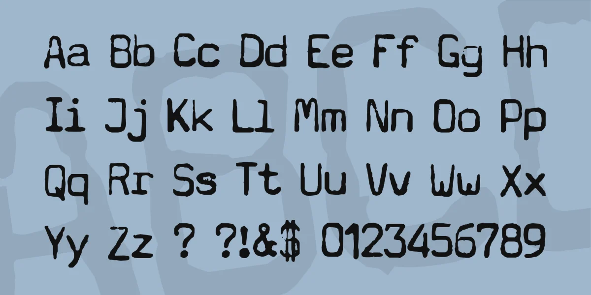 Typewriter - a602 (dead postman 2004) Font