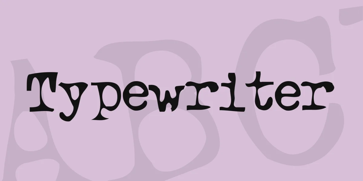 Typewriter Font