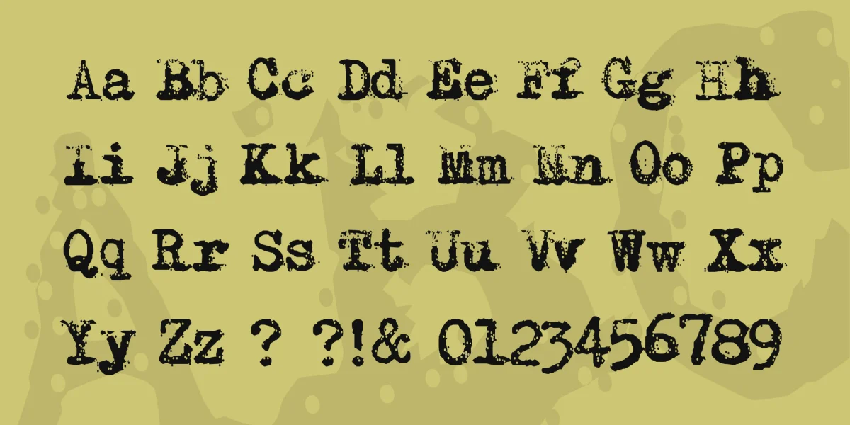 Typewriter - Remington RIVIERA Font preview 4