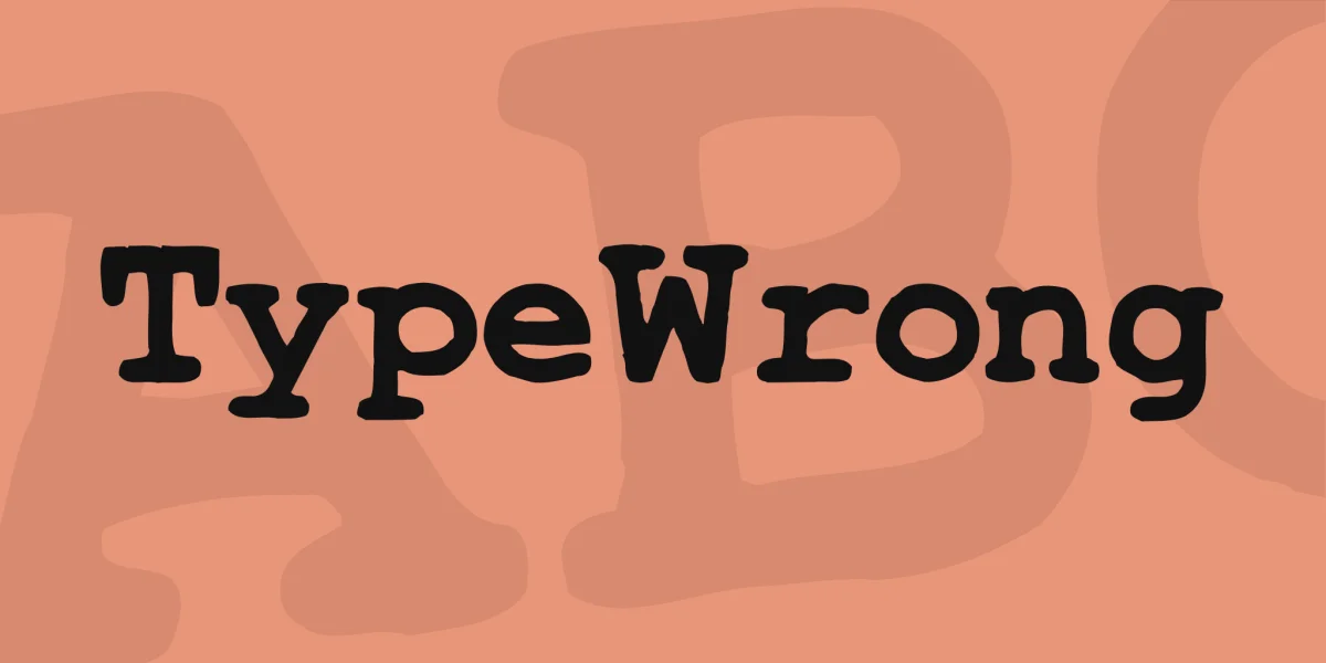 TypeWrong Font