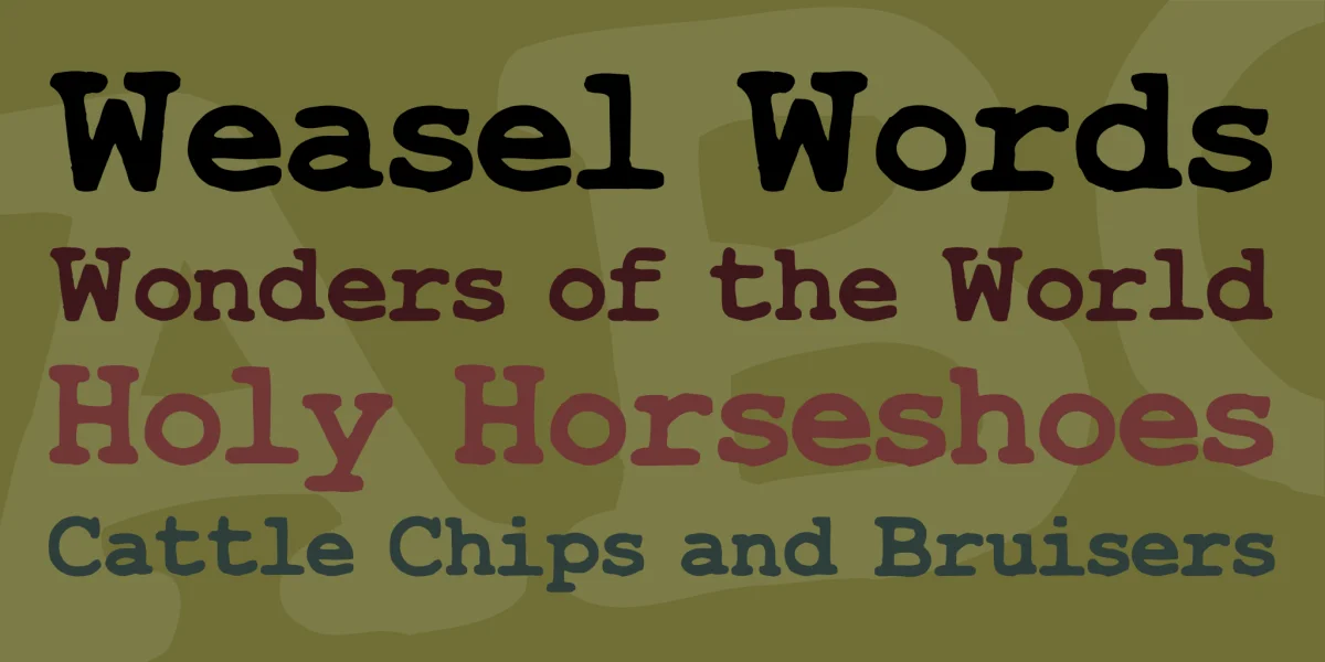 TypeWrong Font preview 2