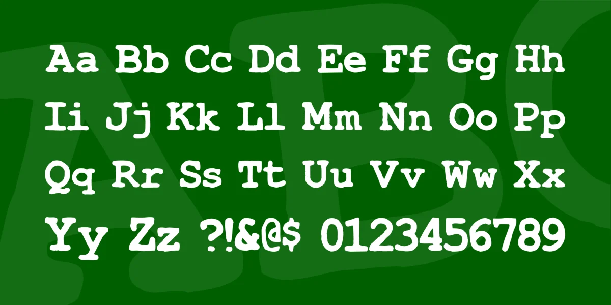TypeWrong Font preview 4