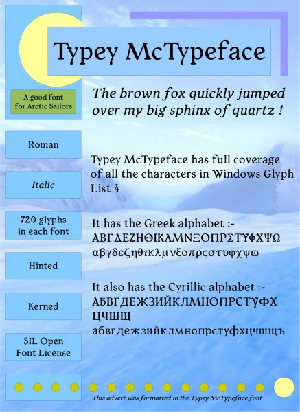 Typey McTypeface Font Family