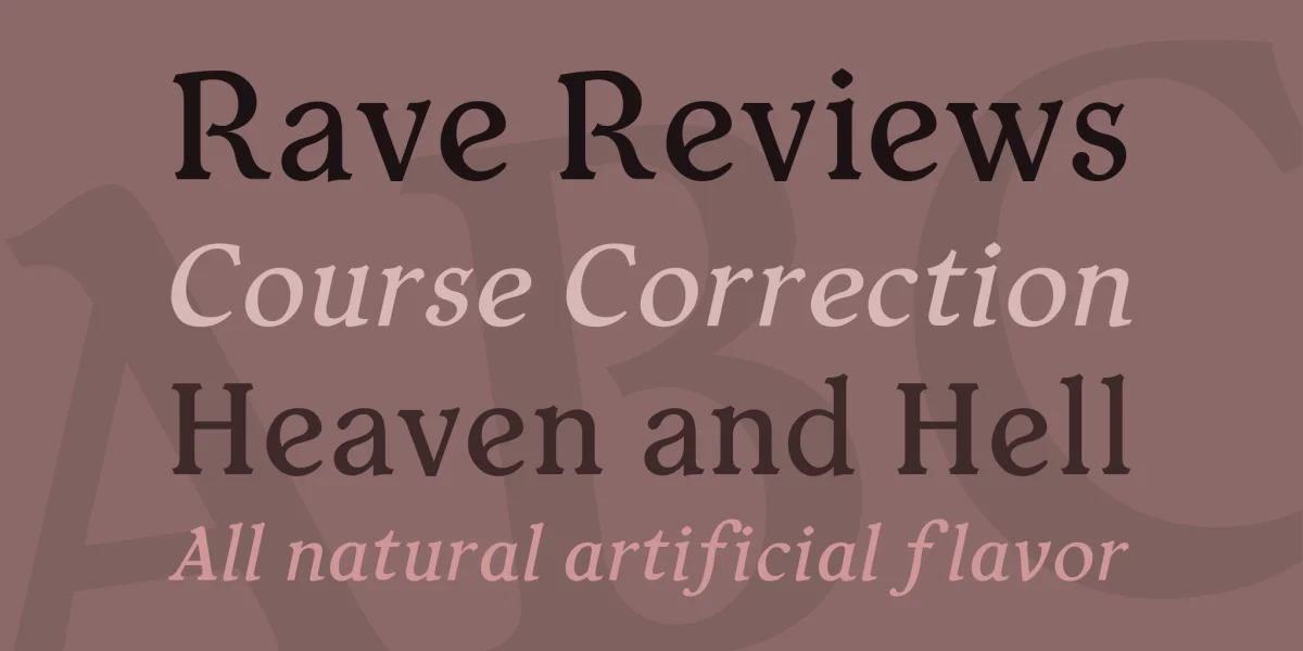 Typey McTypeface Font Family preview 3