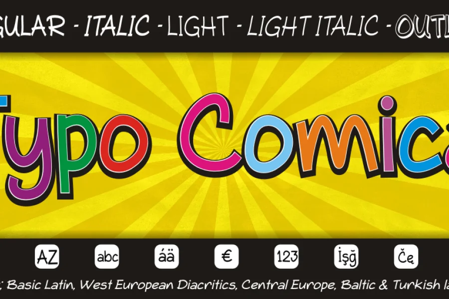 Typo Comica Font Family