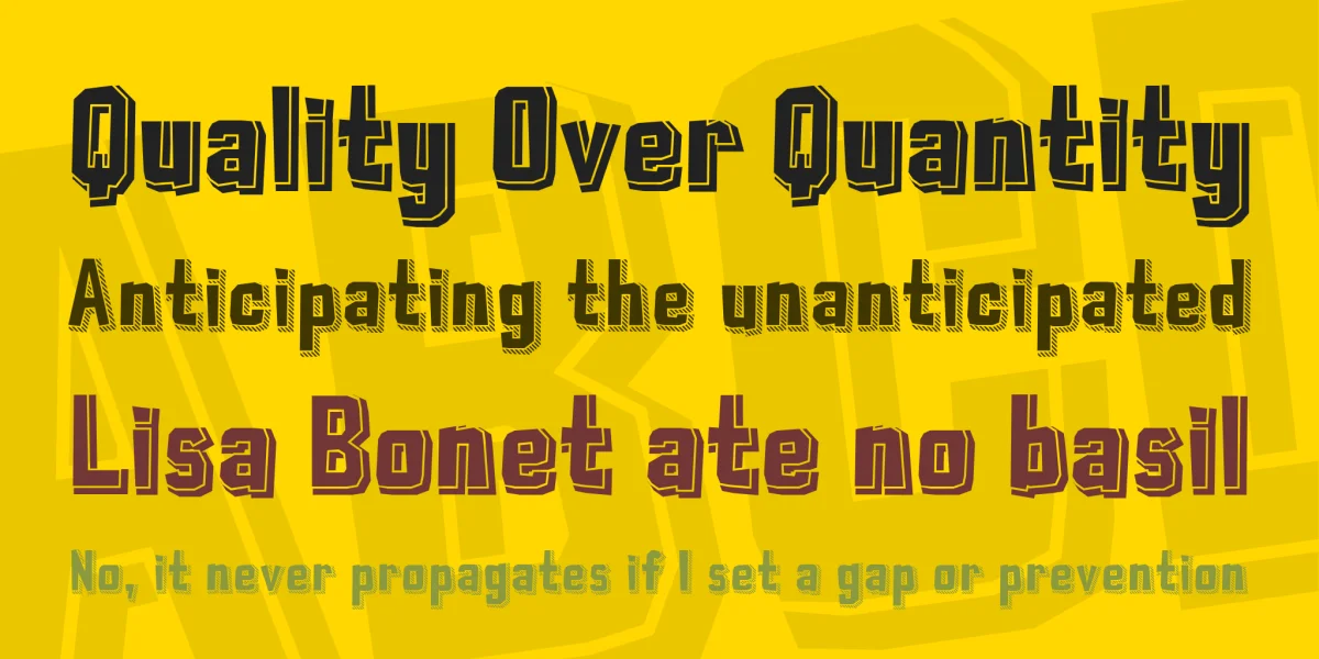 Typo Cut-Out Demo Font Family preview 4