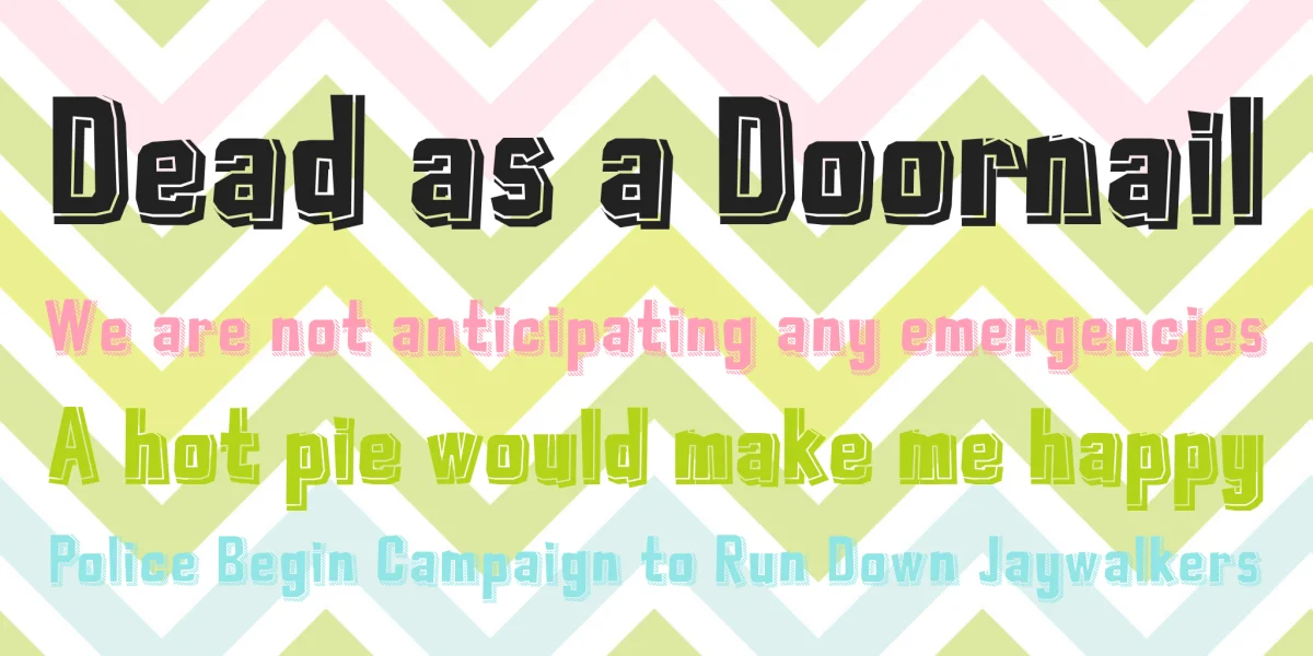 Typo Cut-Out Demo Font Family preview 7
