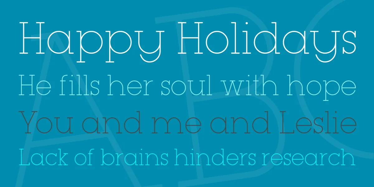 Typo GeoSlab Thin Demo Font preview 5