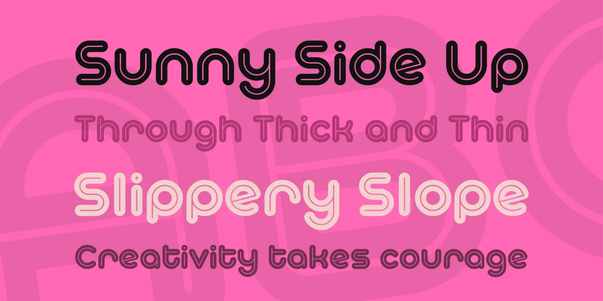 Typo Hoop Inline Demo Font preview 5