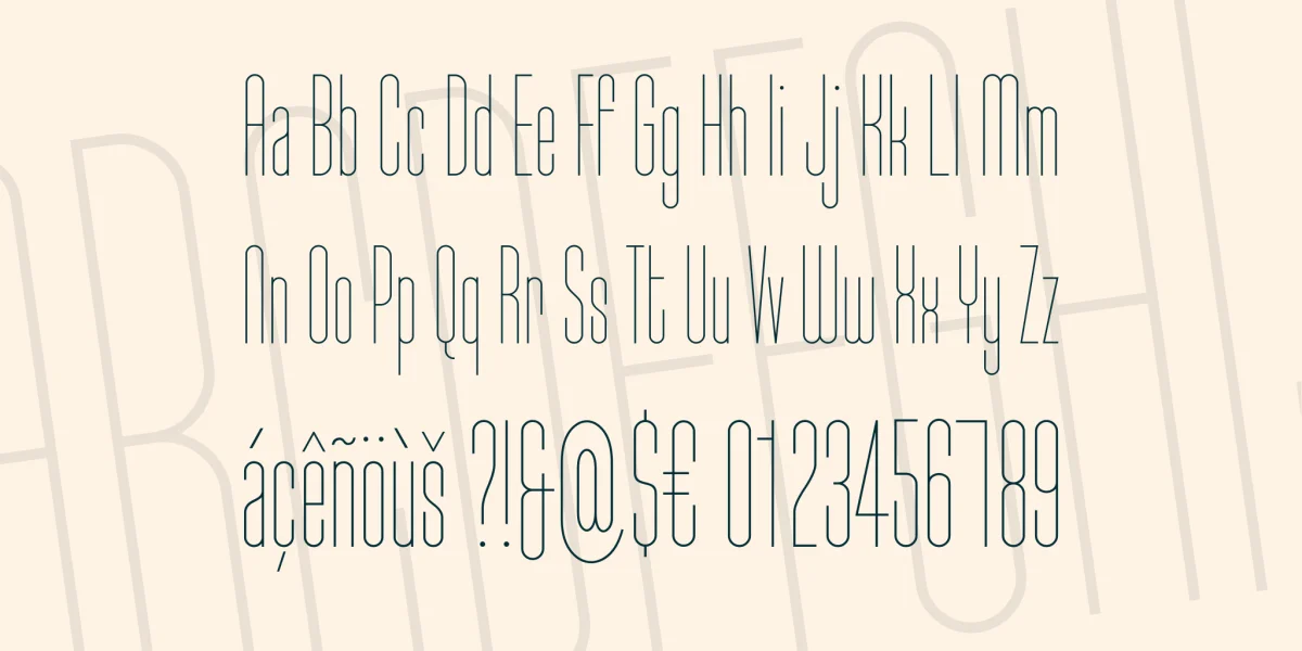 Typo-Longest Font Family preview 3