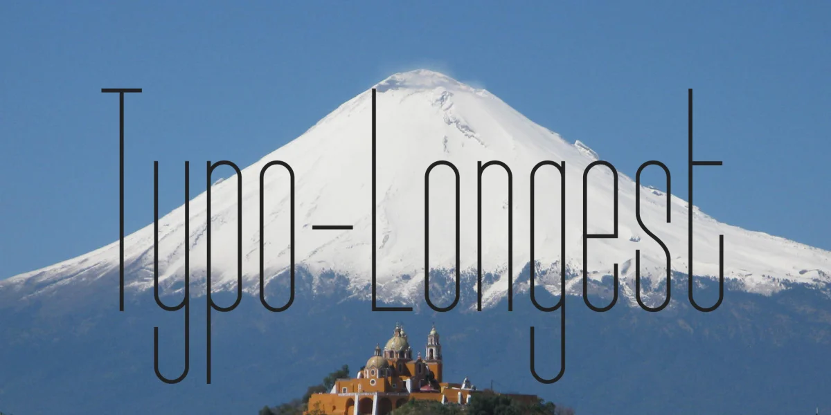 Typo-Longest Font Family preview 4