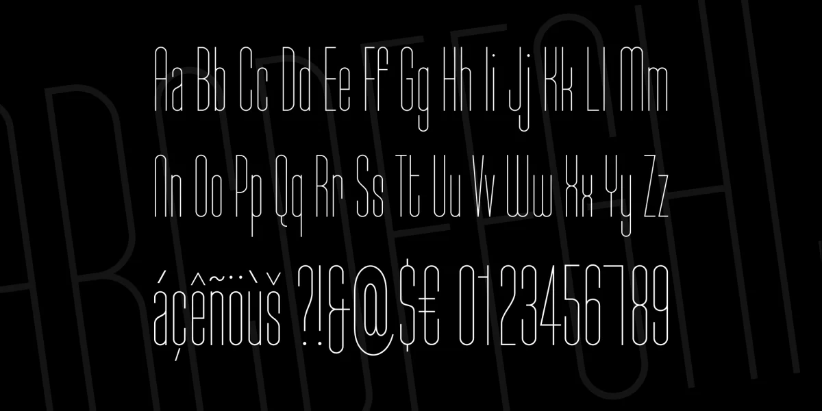 Typo-Longest Font Family preview 6