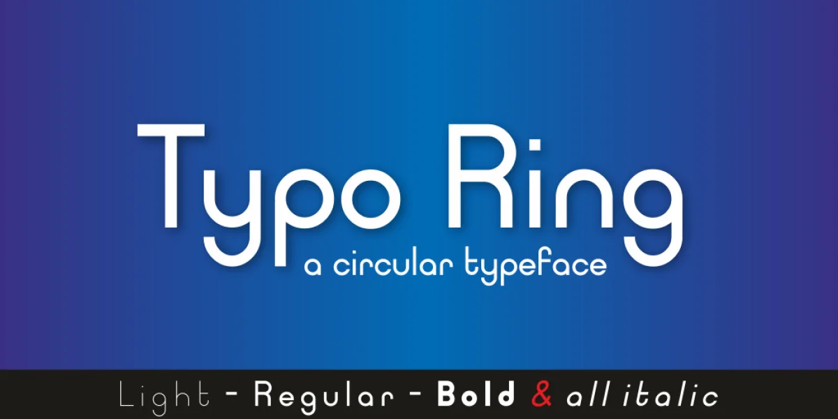 Typo Ring Font Family