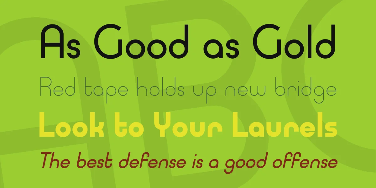 Typo Ring Font Family preview 2