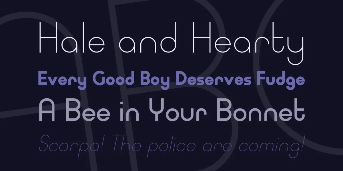 Typo Ring Font Family preview 7